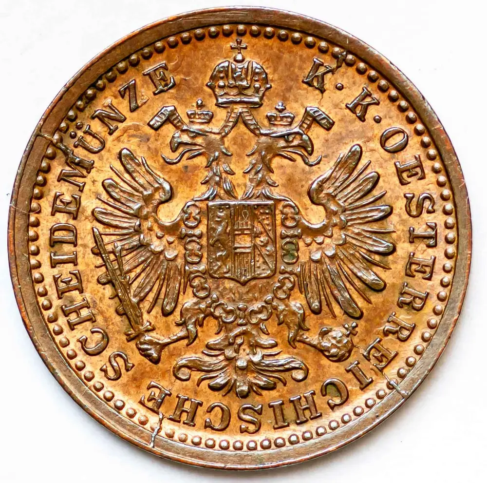 5/10 Krejcar (typ Large eagle) – líc