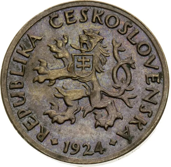 5 Haléřů – Zkušební ražba (Bronz) – líc