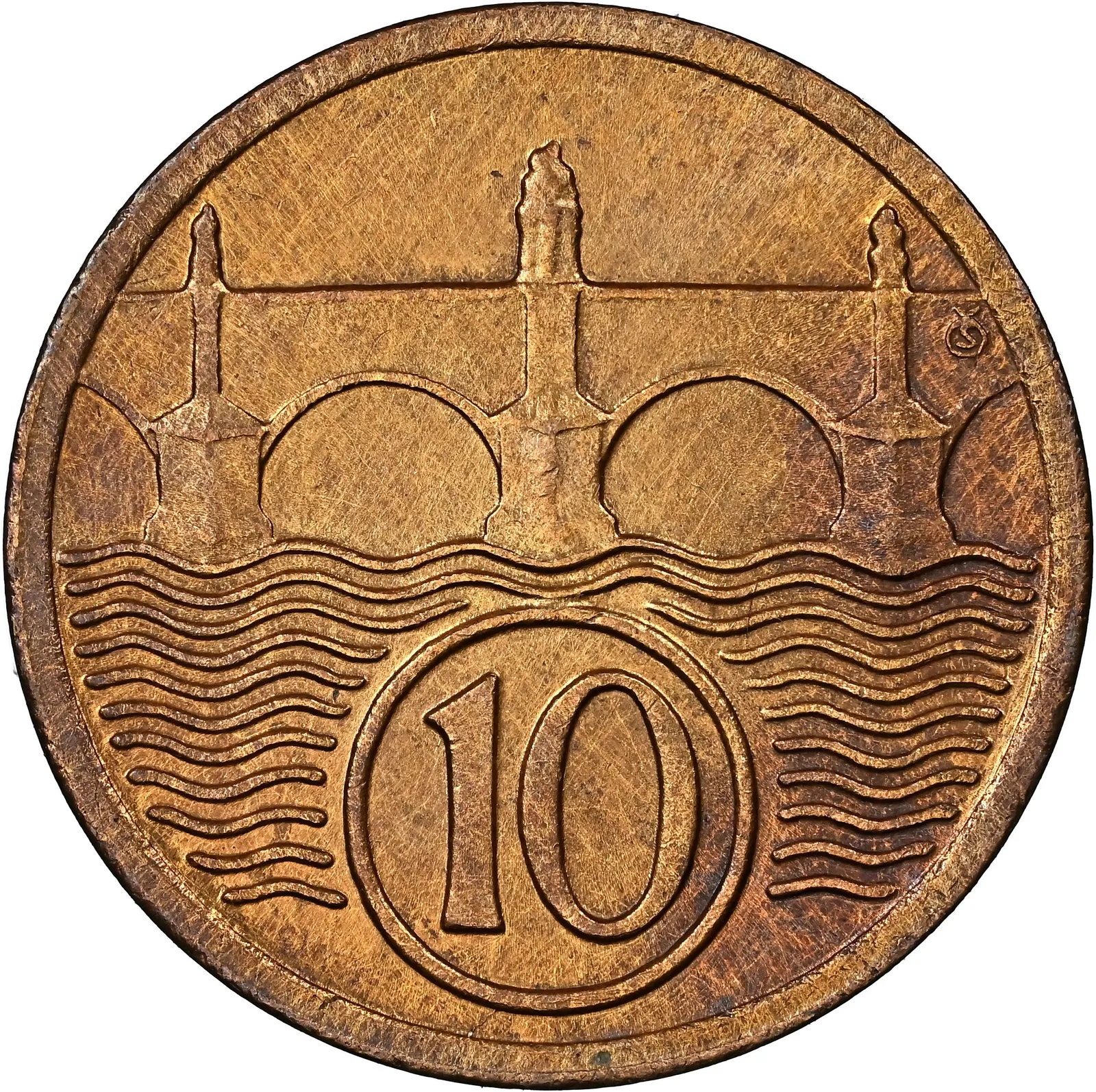 10 Haléřů – rub