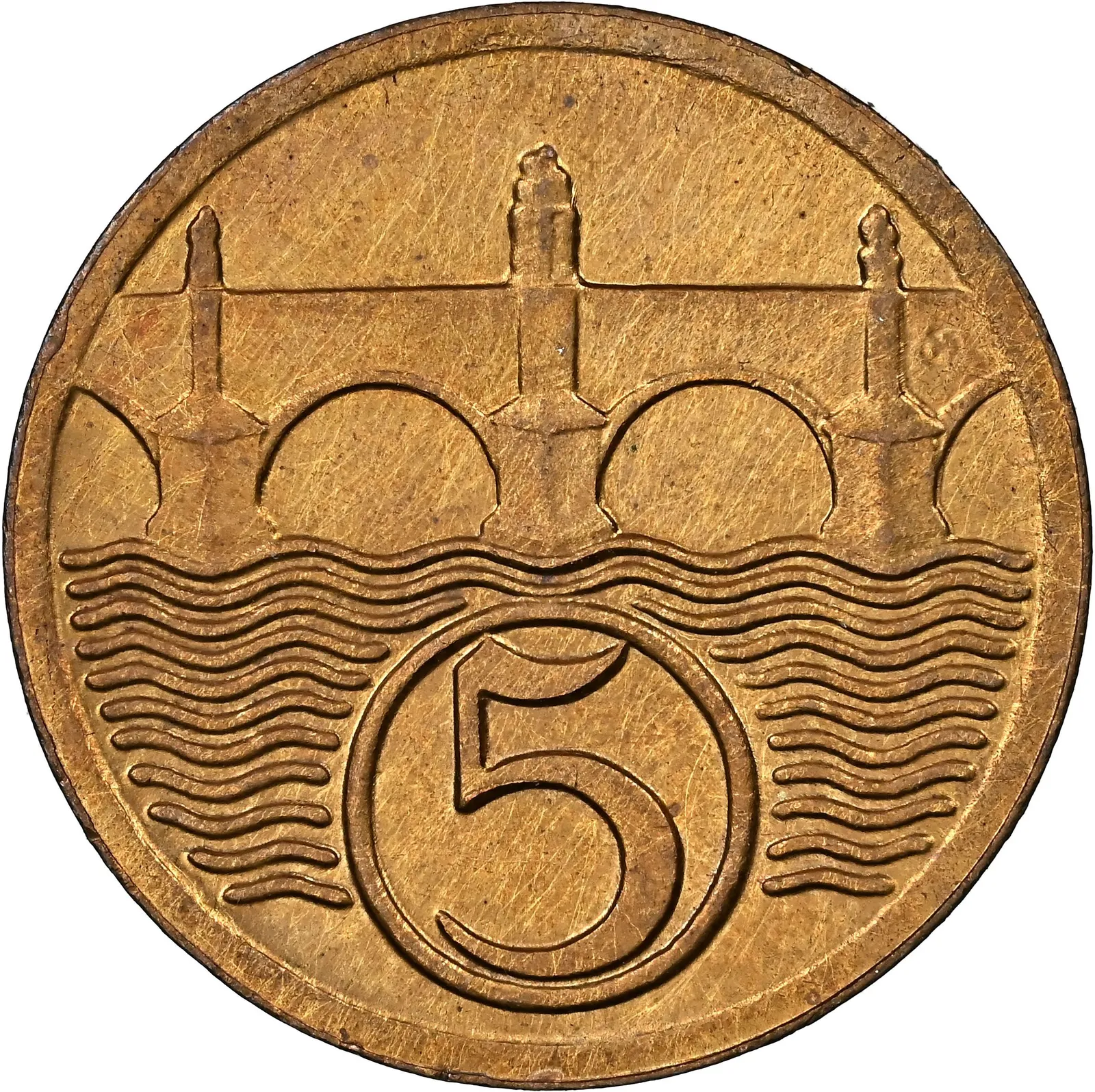 5 Haléřů – rub